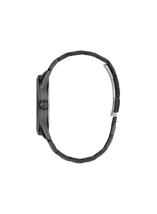 GUESS GUESS Men Black Round Stainless Steel Dial Analog Watch- GW0626G3